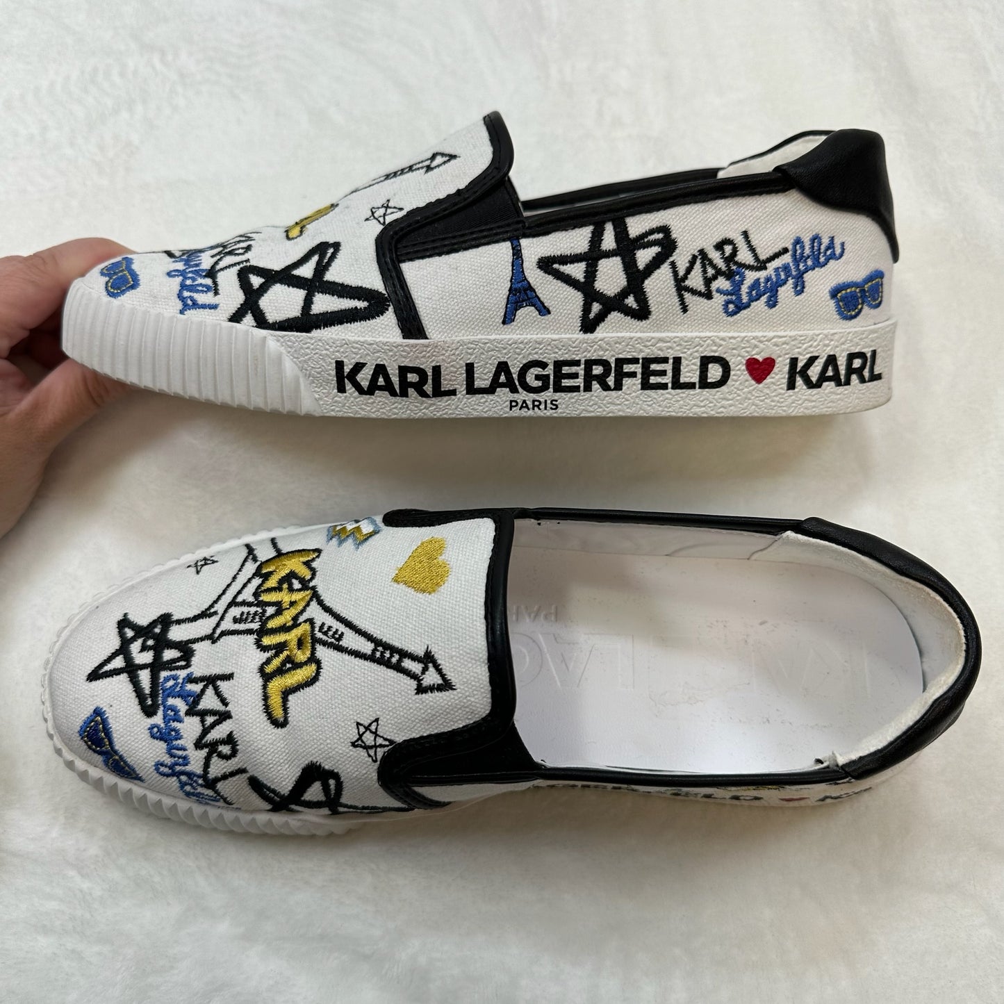 Shoes Sneakers By Karl Lagerfeld In Print, Size: 8.5