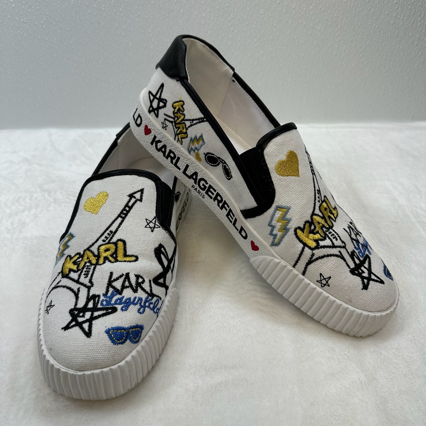 Shoes Sneakers By Karl Lagerfeld In Print, Size: 8.5