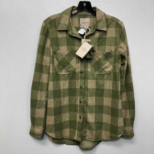 Top Long Sleeve By Clothes Mentor In Plaid, Size: M