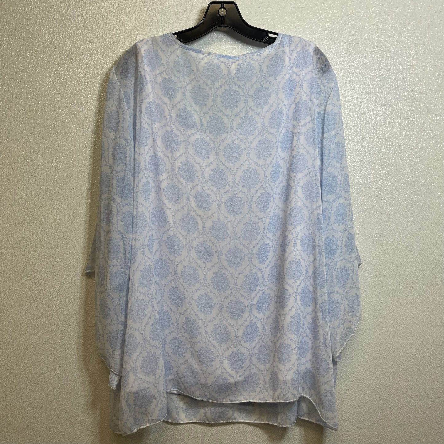 Top Short Sleeve By Ny Collection In Light Blue, Size: 2x