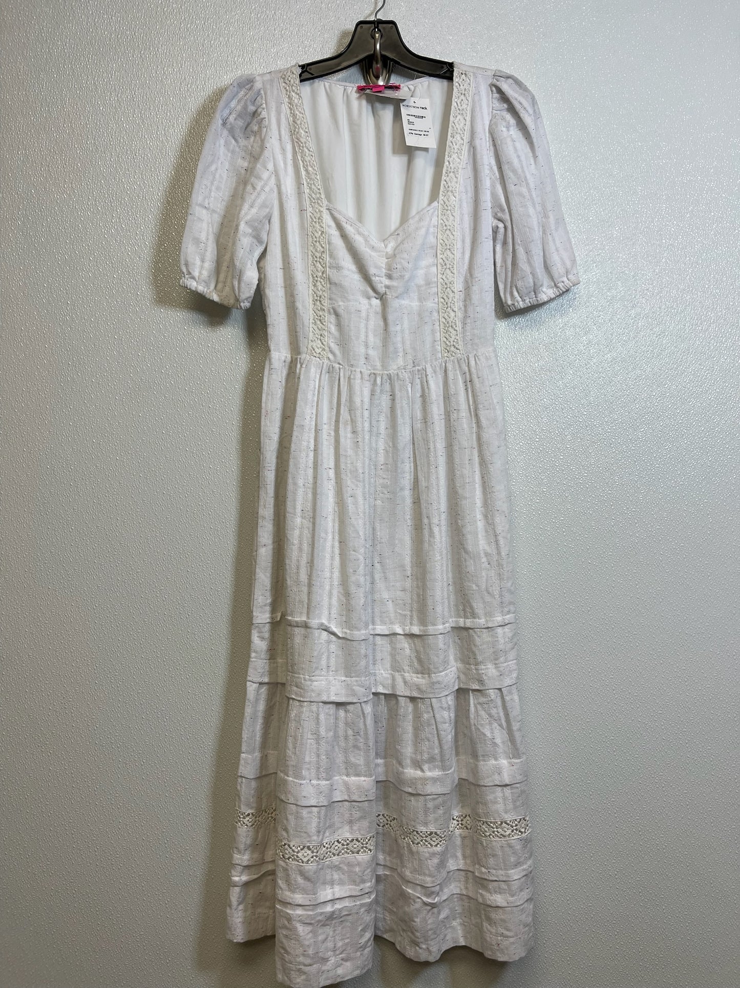 Dress Casual Midi By Betsey Johnson In White, Size: S