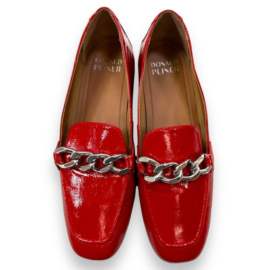 Shoes Flats Loafer Oxford By Donald Pliner In Red, Size: 9.5