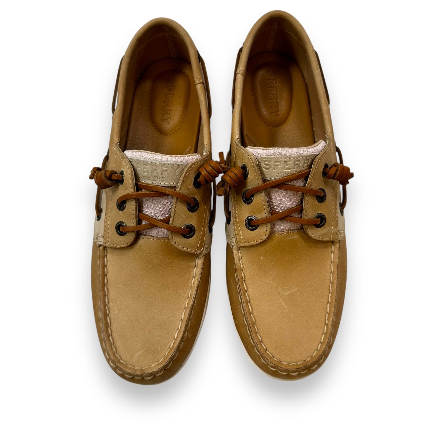 Shoes Flats Loafer Oxford By Sperry In Tan, Size: 8