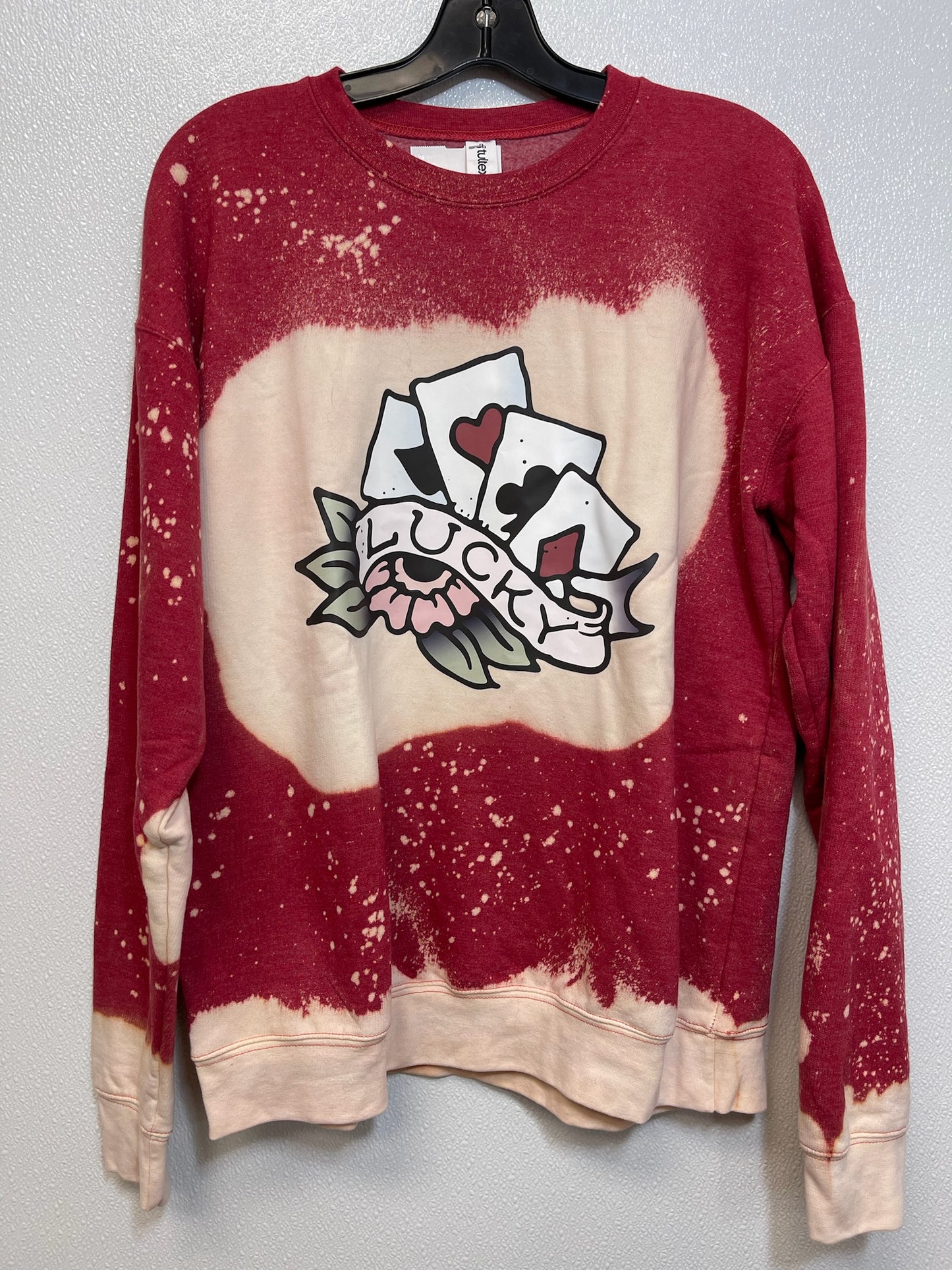 Sweatshirt Crewneck By Tultex In Red, Size: M