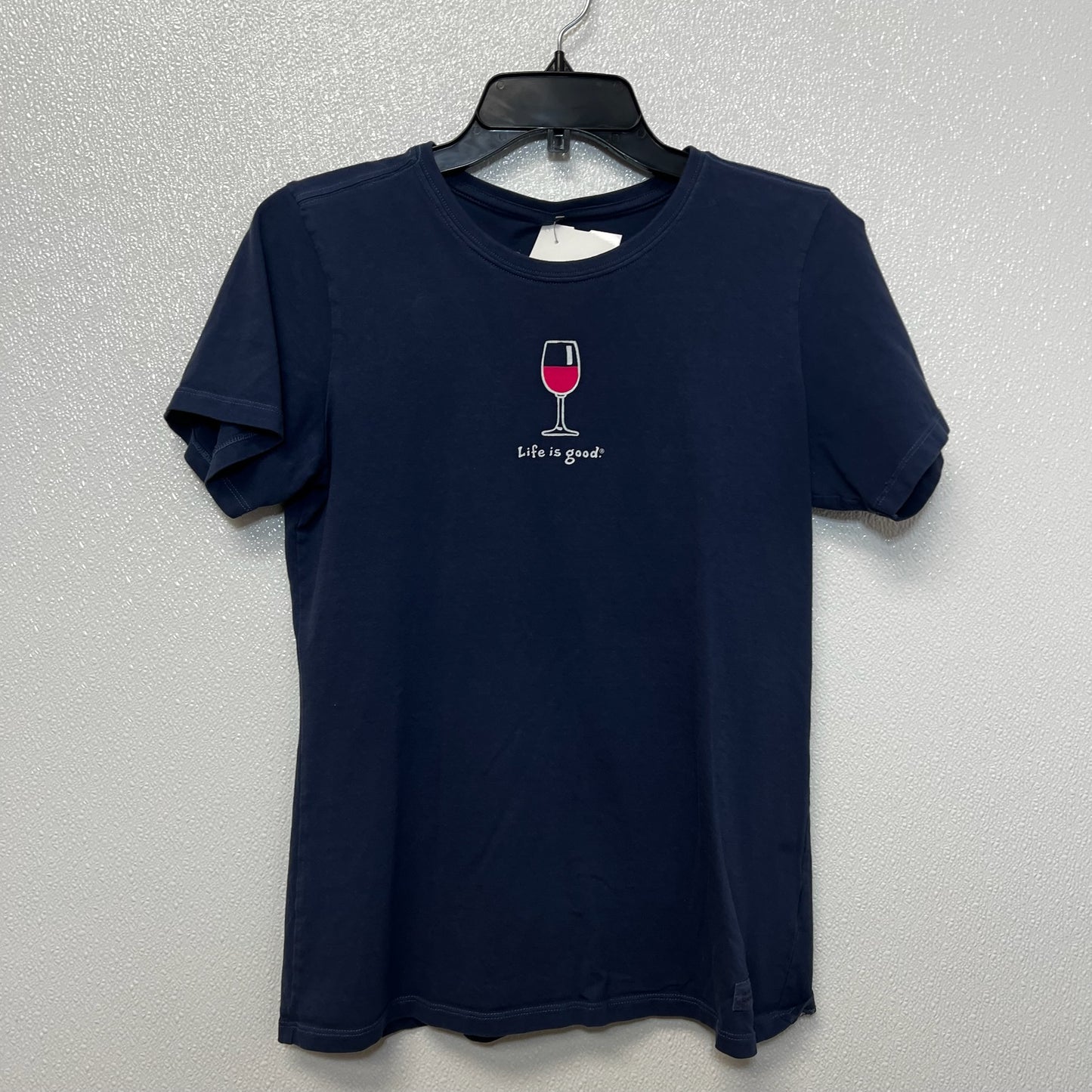 Wine Top Short Sleeve Basic By LIFE IS GOOD In Blue, Size: S