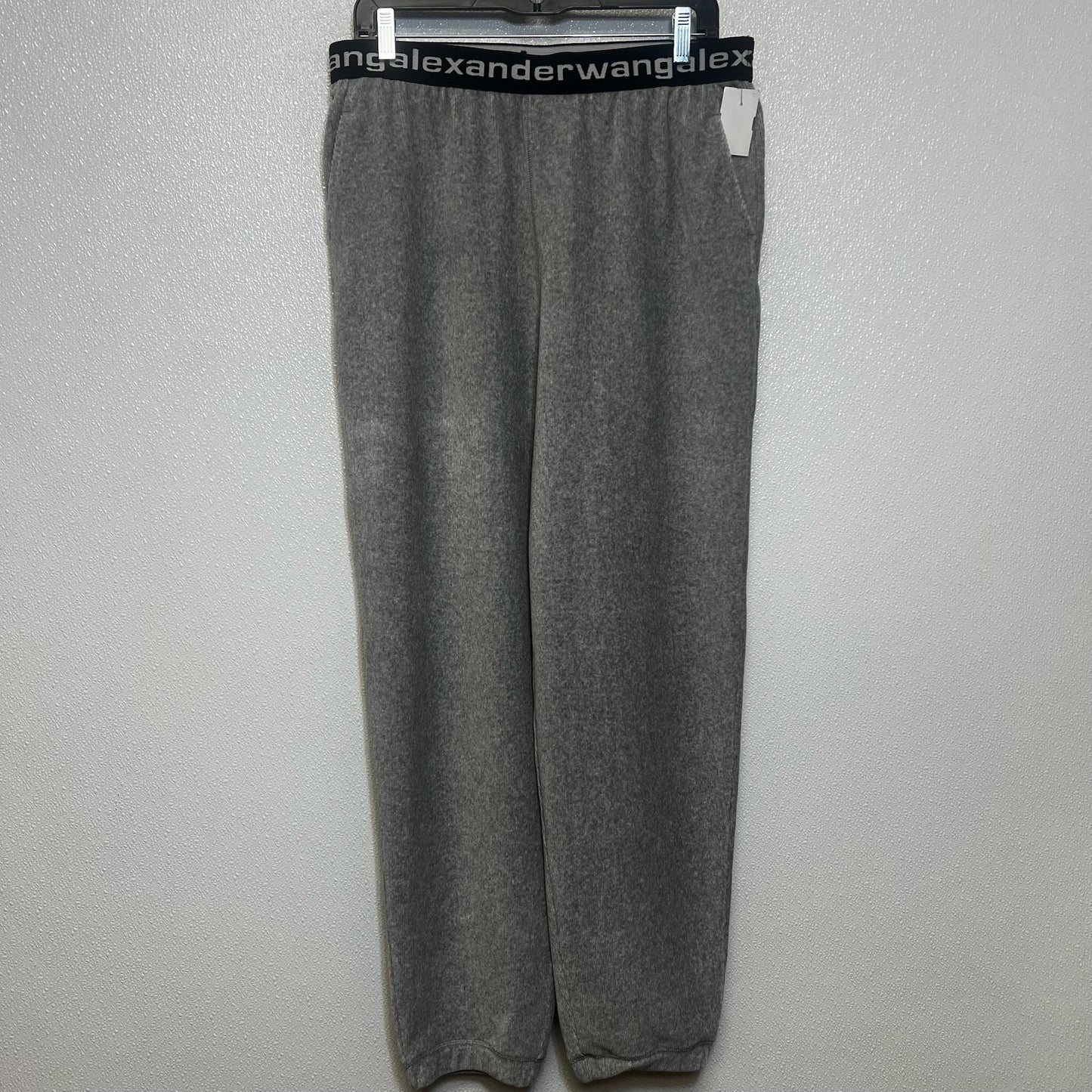 Pants Designer By Alexander Wang In Grey, Size: M