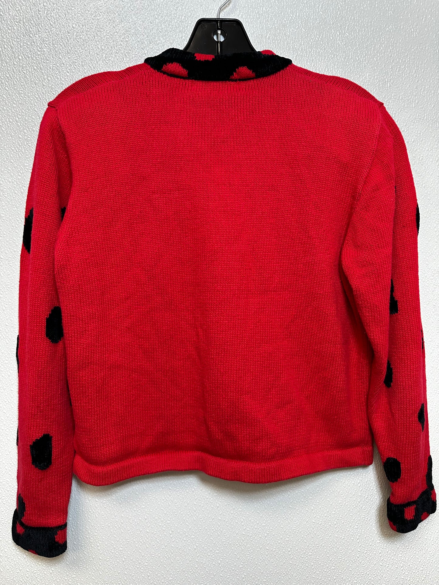 Vintage Cardigan By JACK B. QUICK In Red, Size: S