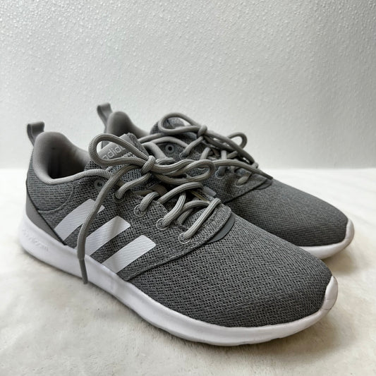 Shoes Sneakers By Adidas In Grey White, Size: 8