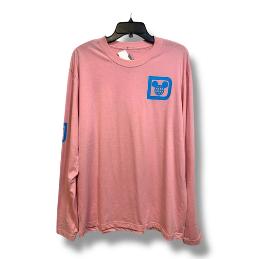 Top Long Sleeve Basic By Cme In Pink, Size: L