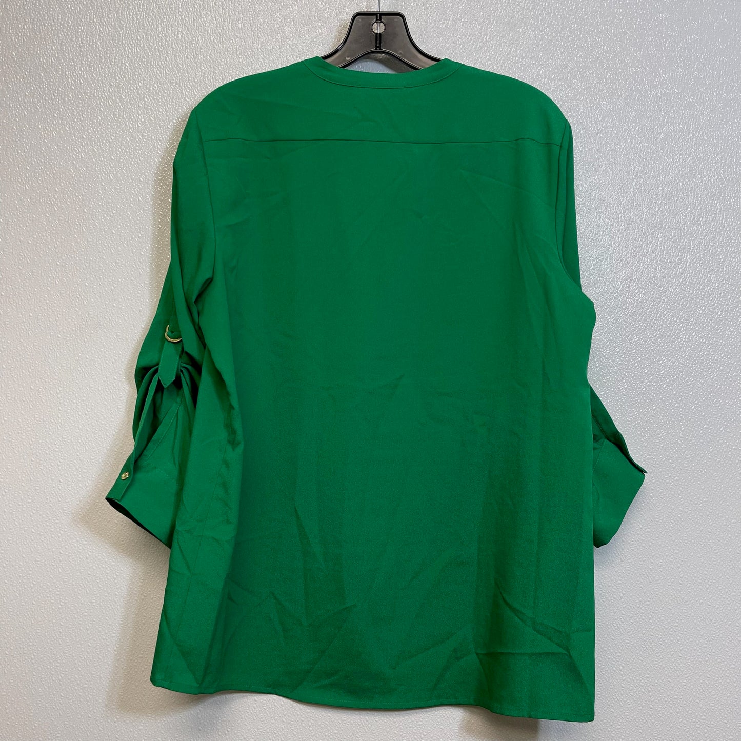 Top 3/4 Sleeve By Calvin Klein O In Kelly Green, Size: L