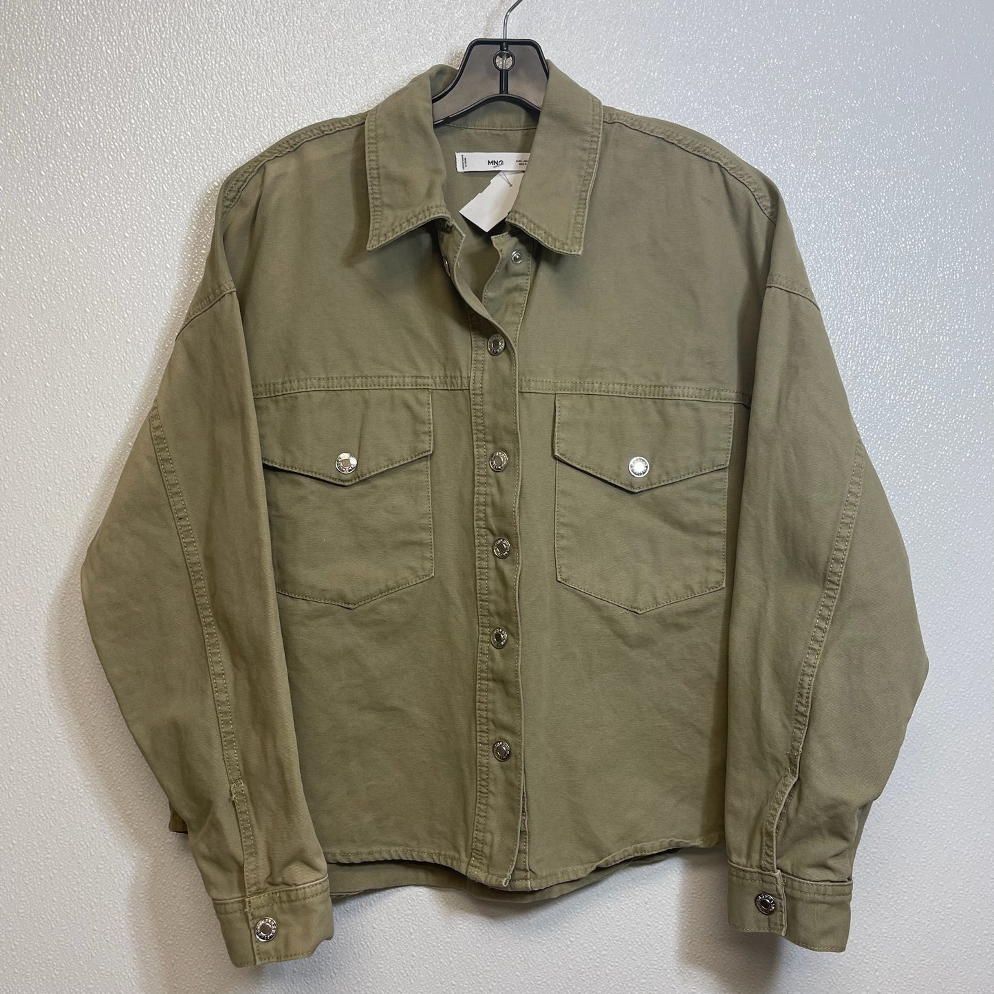 Jacket Denim By Mng In Khaki, Size: M