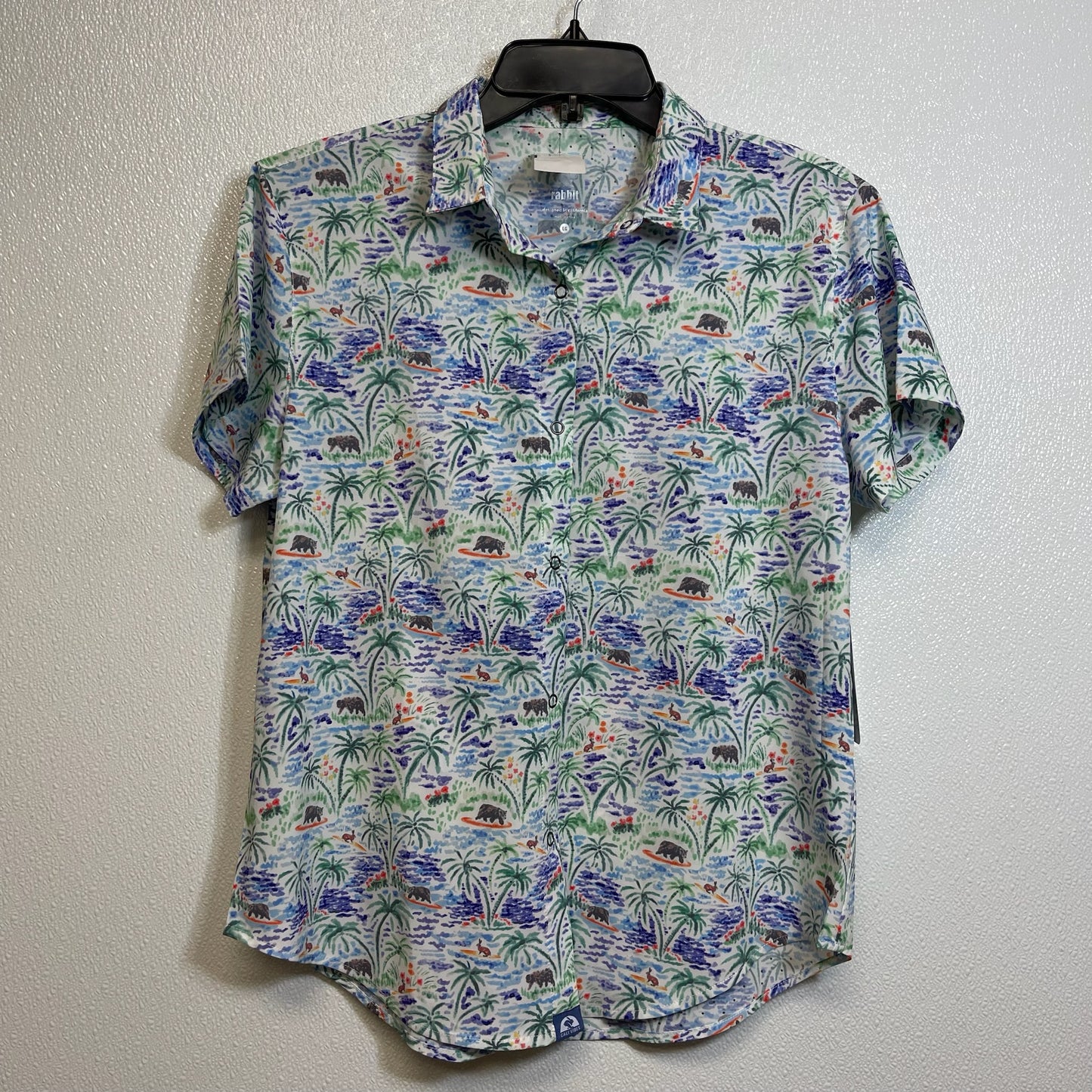 Top Short Sleeve By Clothes Mentor In Print, Size: L