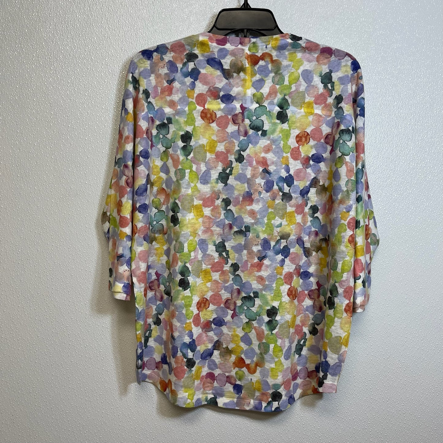 Top 3/4 Sleeve Basic By Clothes Mentor In Multi-colored, Size: S