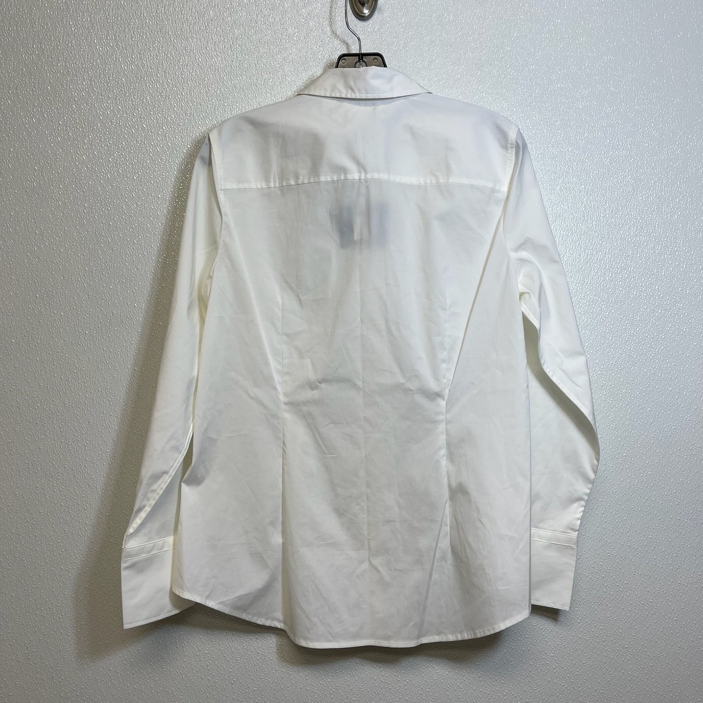 Blouse Long Sleeve By Clothes Mentor In White, Size: 12