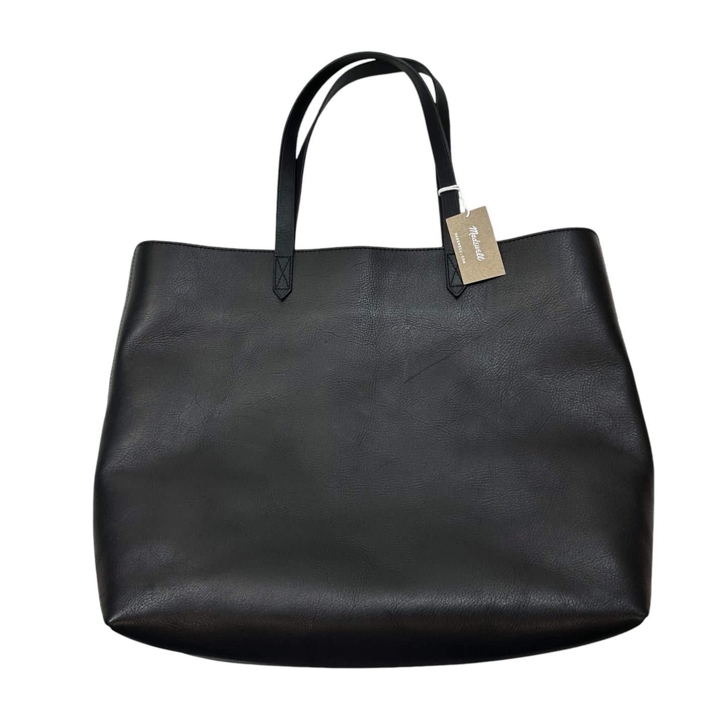 Leather Tote Designer By Madewell, Size: Large