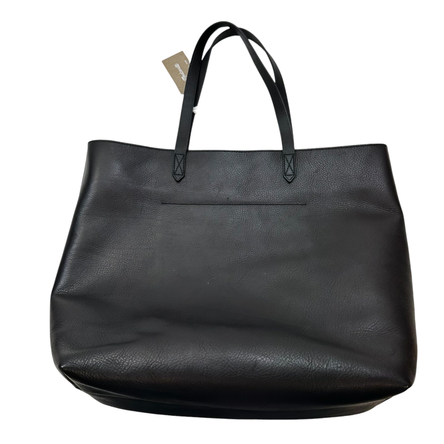 Leather Tote Designer By Madewell, Size: Large