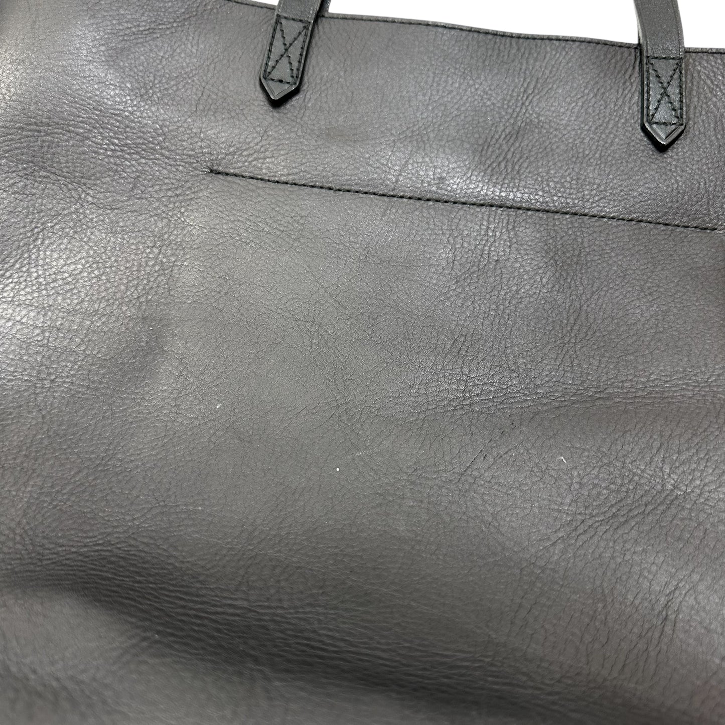 Leather Tote Designer By Madewell, Size: Large