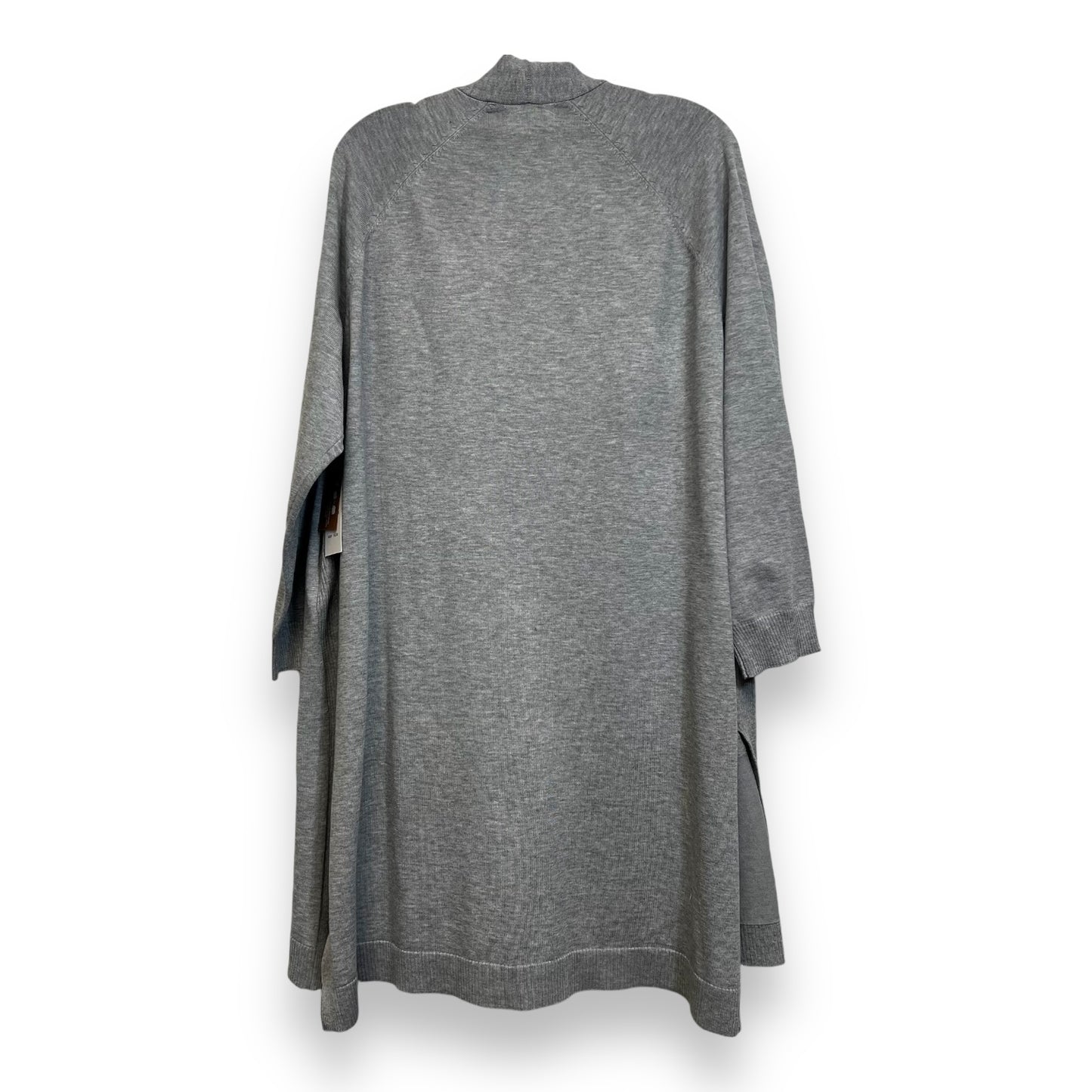 Cardigan By Clothes Mentor In Grey, Size: 1x