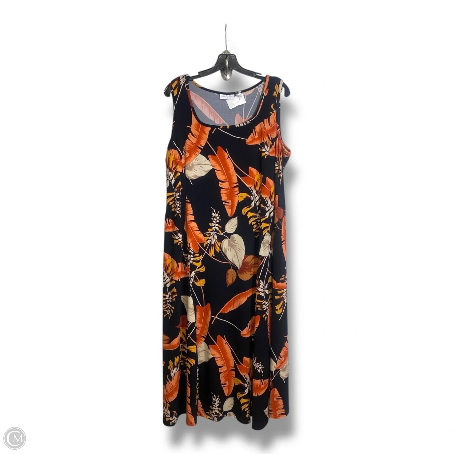 Dress Casual Midi By Susan Graver In Floral Print, Size: 1x