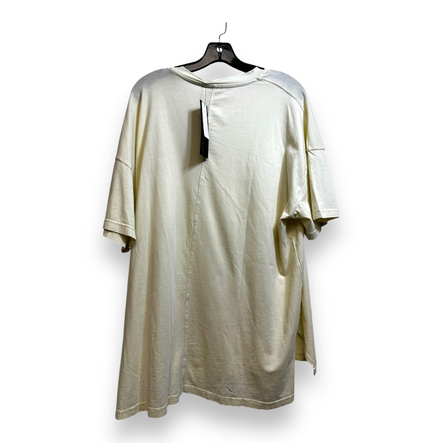 Top Short Sleeve Basic By Mono B In Ivory, Size: 2x