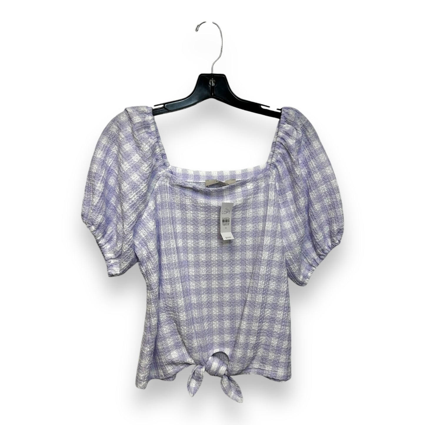 Top Short Sleeve By Loft In Purple, Size: M