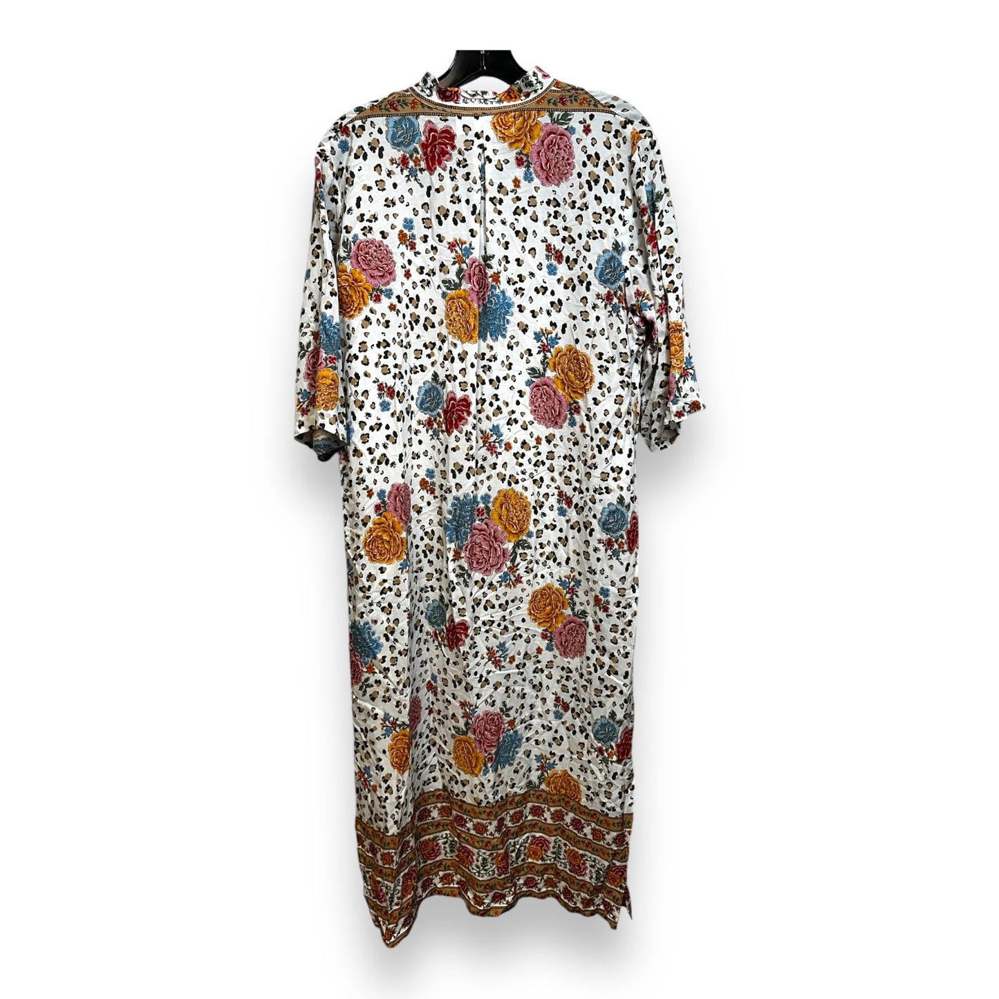 DAY BREAK DRESS IN LEOPARD ROSE Dress Casual Maxi By WALKER AND WADE In Floral Print, Size: M