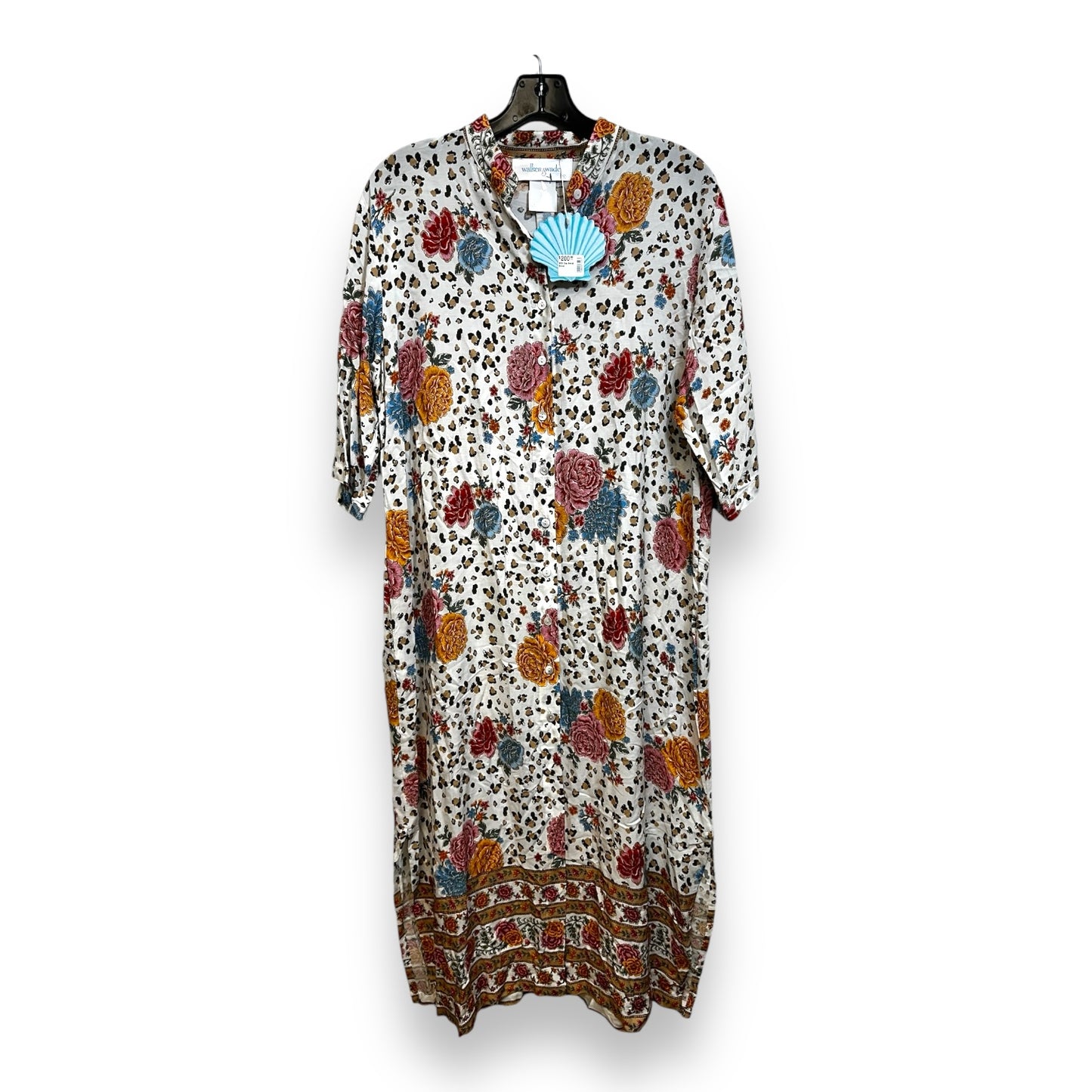 DAY BREAK DRESS IN LEOPARD ROSE Dress Casual Maxi By WALKER AND WADE In Floral Print, Size: M