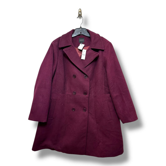 Coat Other By Lane Bryant In Maroon, Size: 22