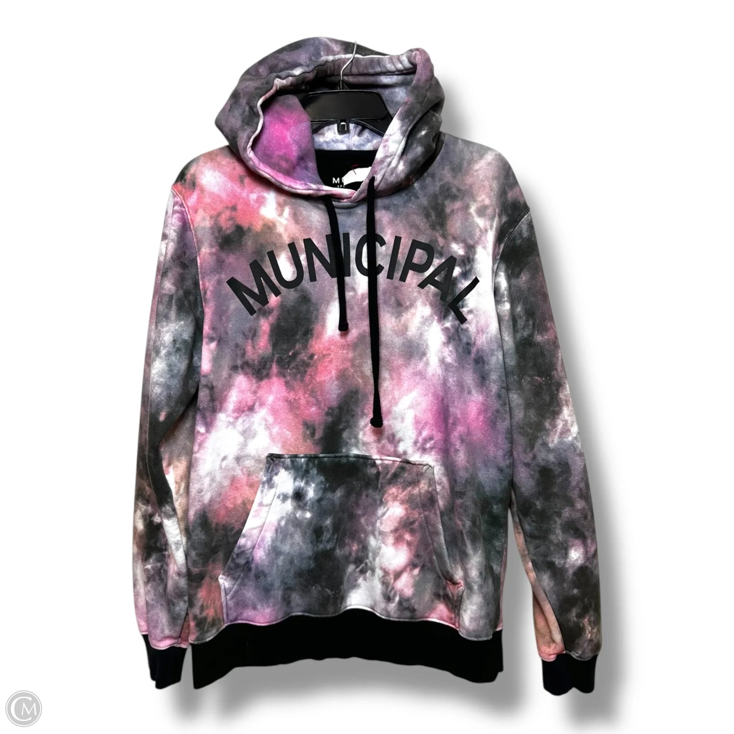 Sweatshirt Hoodie By Clothes Mentor In Tie Dye Print, Size: S
