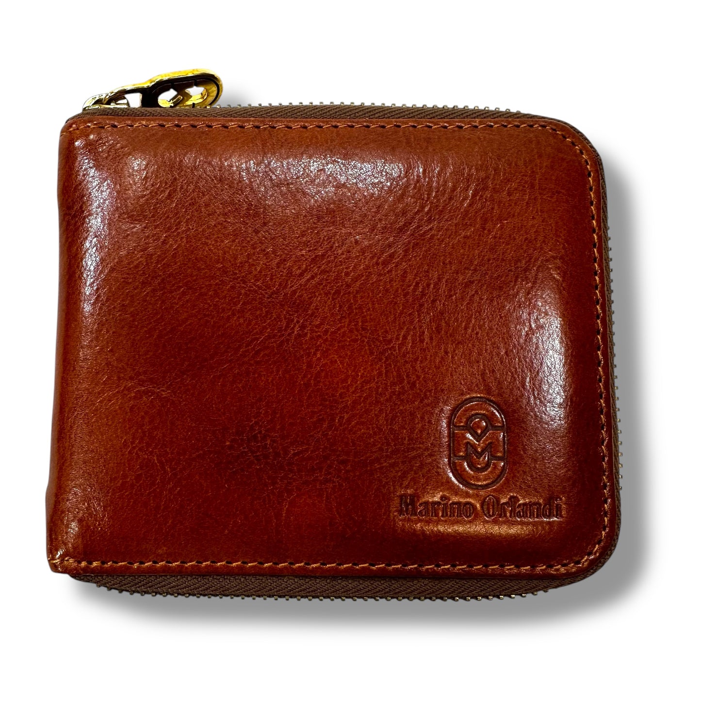 Leather zip around Wallet Leather By MARINO ORLANDI , Size: Medium