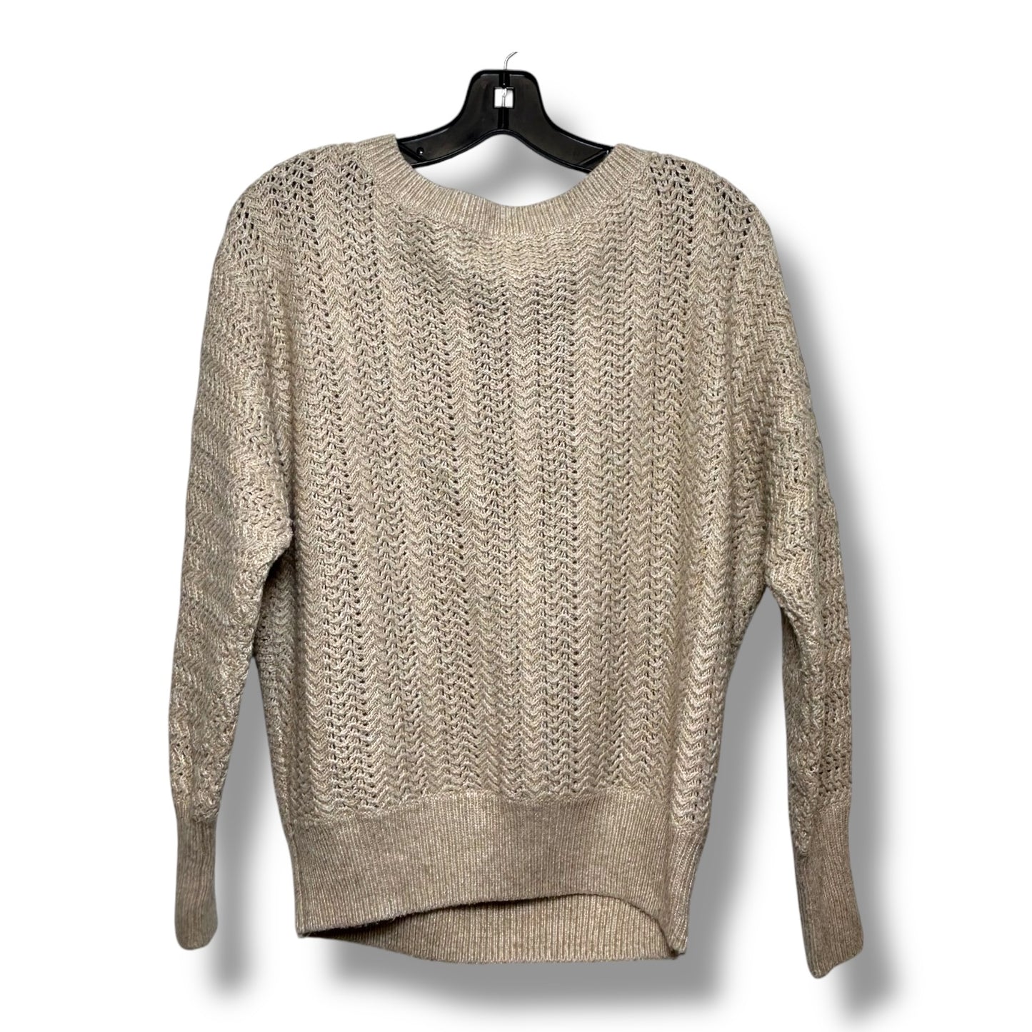 Sweater By Nicole Miller In Tan, Size: Xs