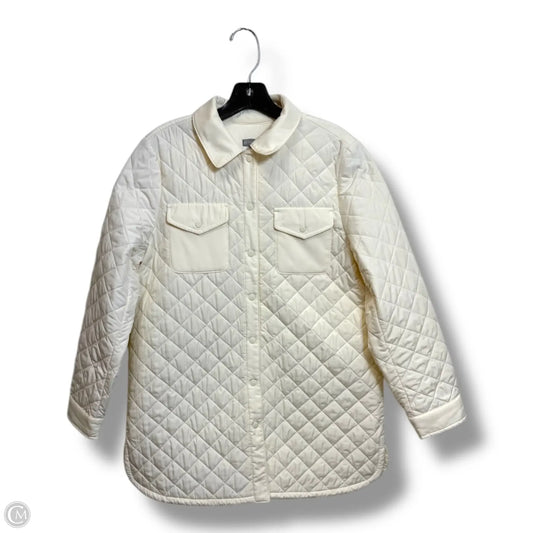 Jacket Shirt By Talbots In Ivory, Size: S