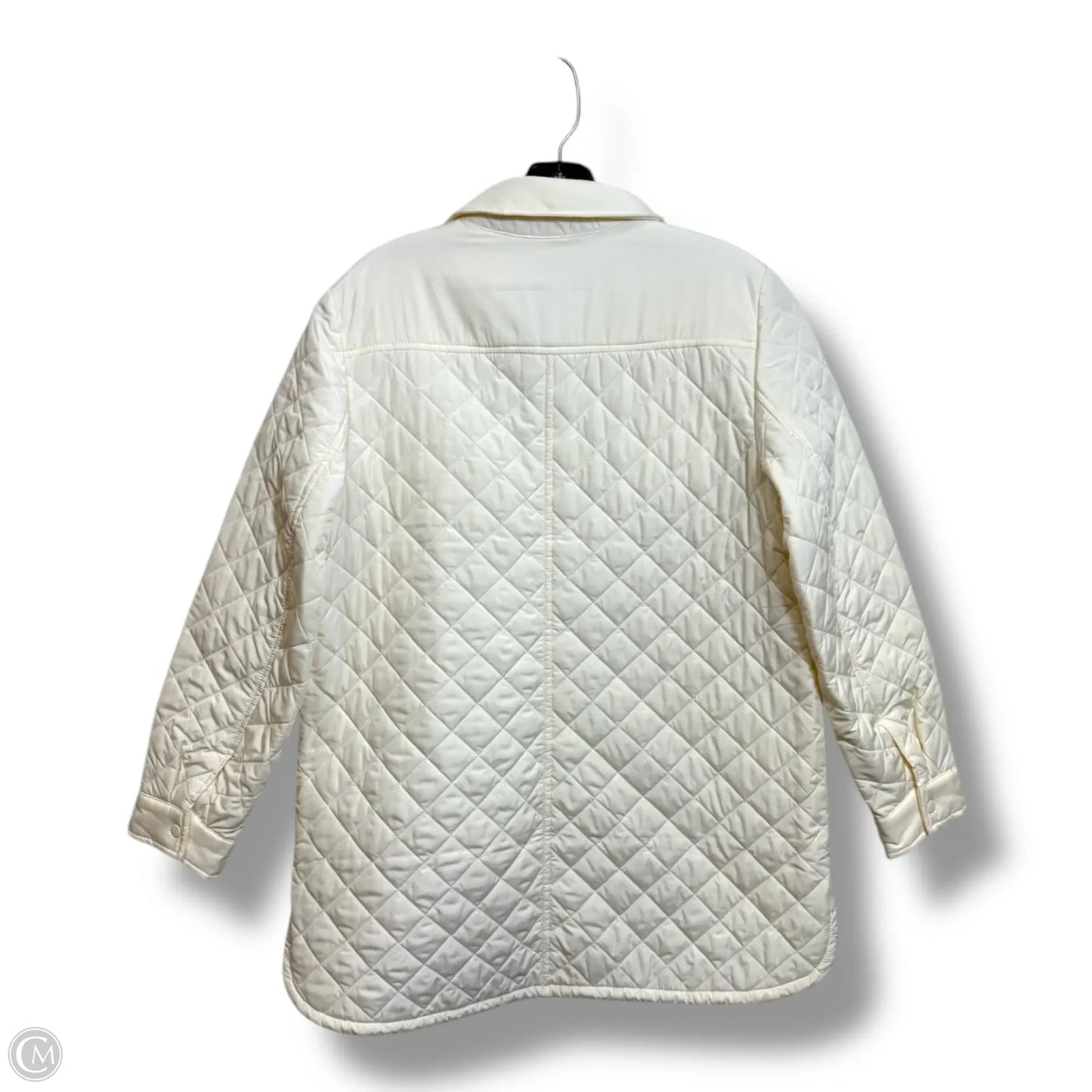 Jacket Shirt By Talbots In Ivory, Size: S