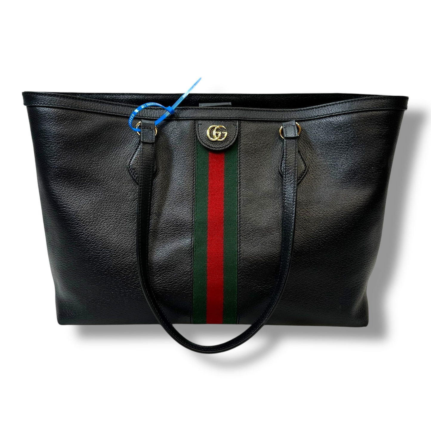 Textured Calfskin leather Web Ophidia Shopping Tote Designer By Gucci  Size: Large