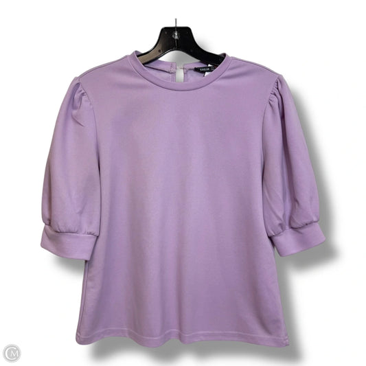 Top Short Sleeve Basic By Shein In Purple, Size: M