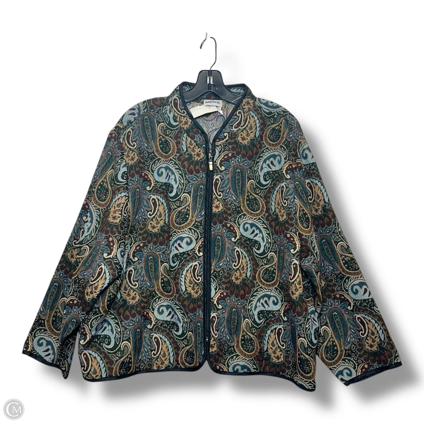 Blazer By Bon Worth In Paisley Print, Size: Xl