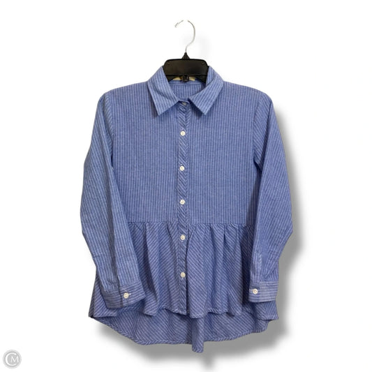 Top Long Sleeve By Cmf In Blue Denim, Size: S