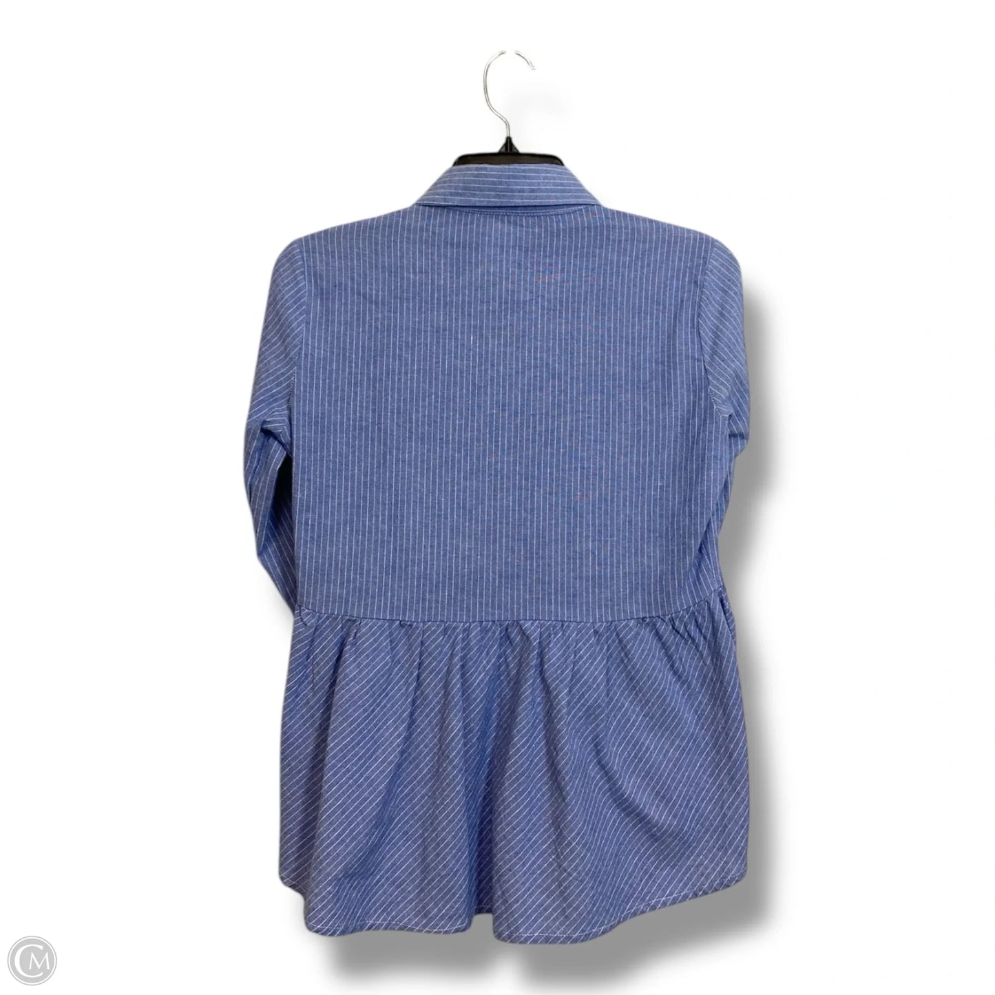 Top Long Sleeve By Cmf In Blue Denim, Size: S