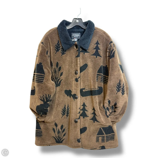 Jacket Fleece By Cme In Brown, Size: 1x