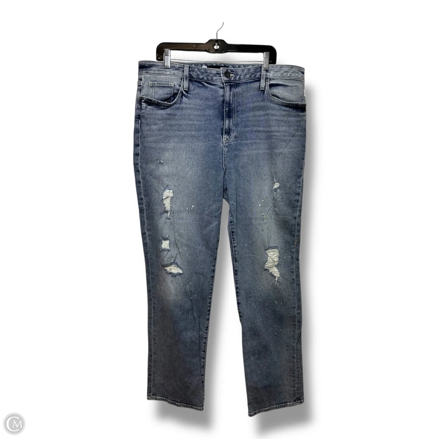 Jeans Straight By Kut In Blue Denim, Size: 18
