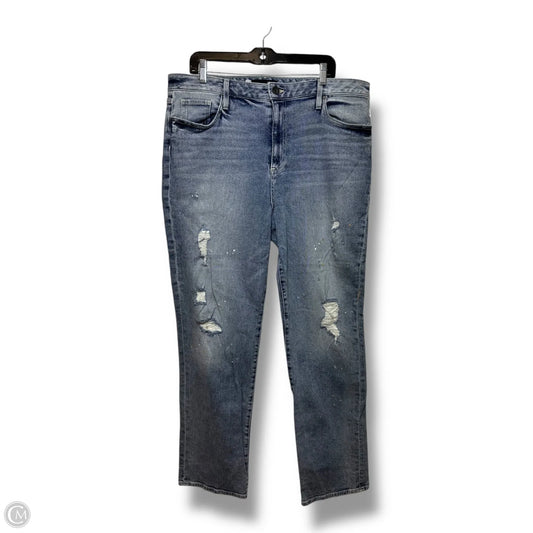 Jeans Straight By Kut In Blue Denim, Size: 18