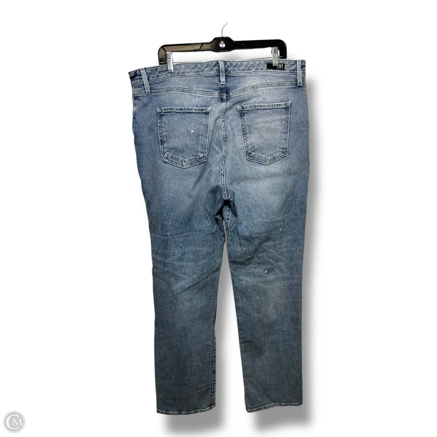Jeans Straight By Kut In Blue Denim, Size: 18