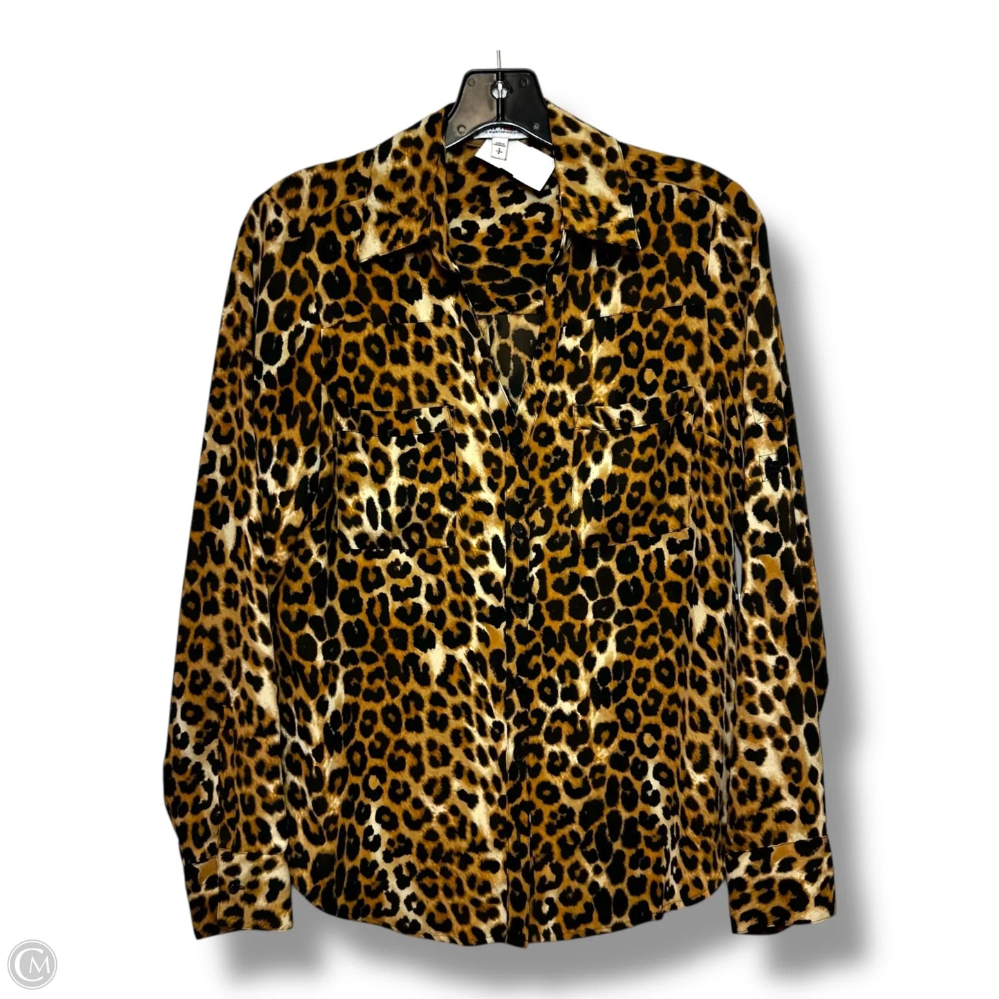 Top Long Sleeve By Express In Animal Print, Size: S