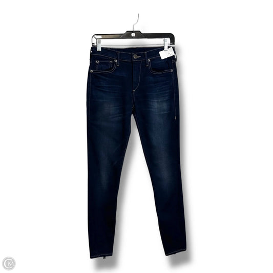 Jeans mid rise Skinny By True Religion In Blue Denim, Size: 6