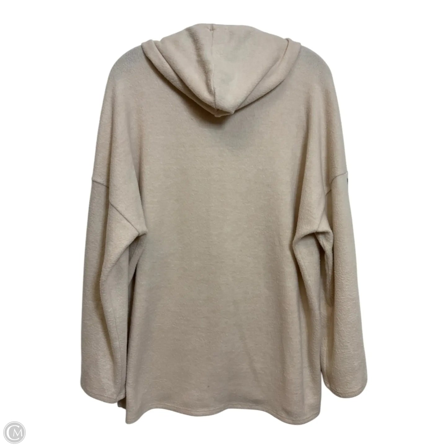Sweatshirt Hoodie By Clothes Mentor In Beige, Size: S