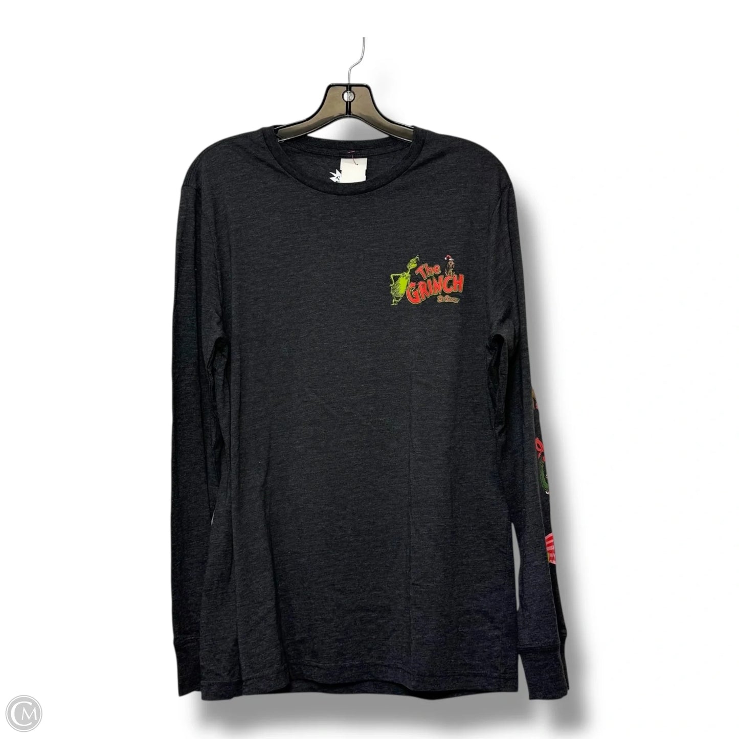 The Grinch Top Long Sleeve Basic By Cmf In Grey, Size: M