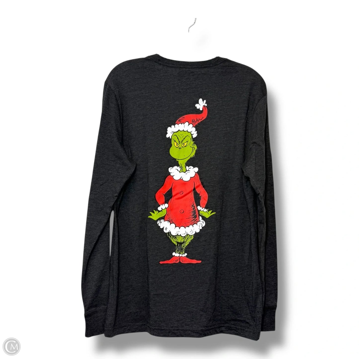 The Grinch Top Long Sleeve Basic By Cmf In Grey, Size: M