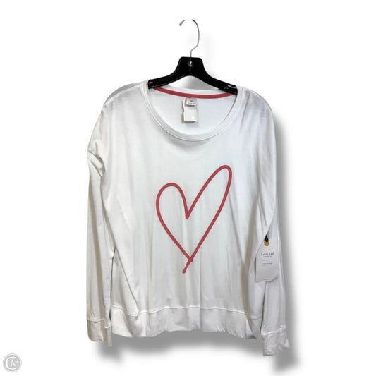 Top Long Sleeve By Clothes Mentor In White, Size: M