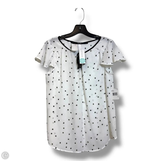 Top Short Sleeve By Kensie In White, Size: S