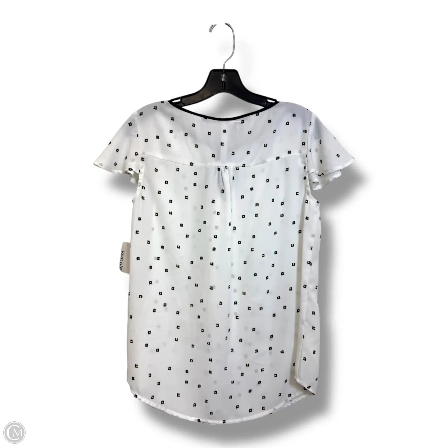 Top Short Sleeve By Kensie In White, Size: S